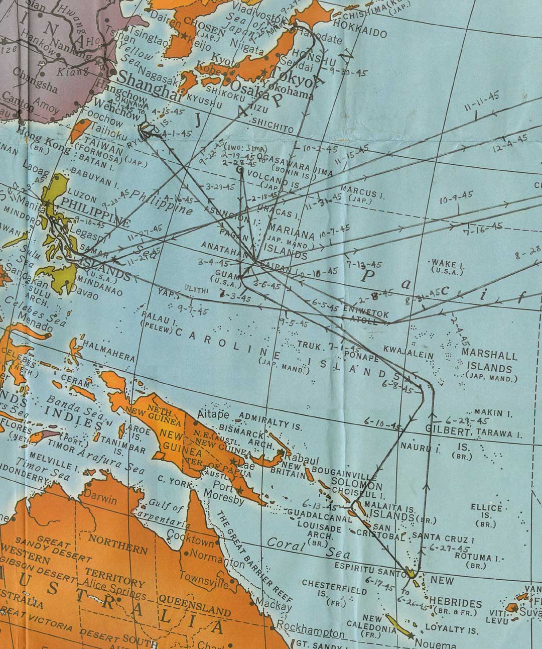 Western Pacific portion ofthe Map